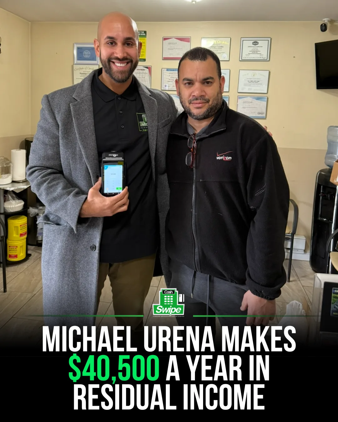 Michael U., Cashswipe operator