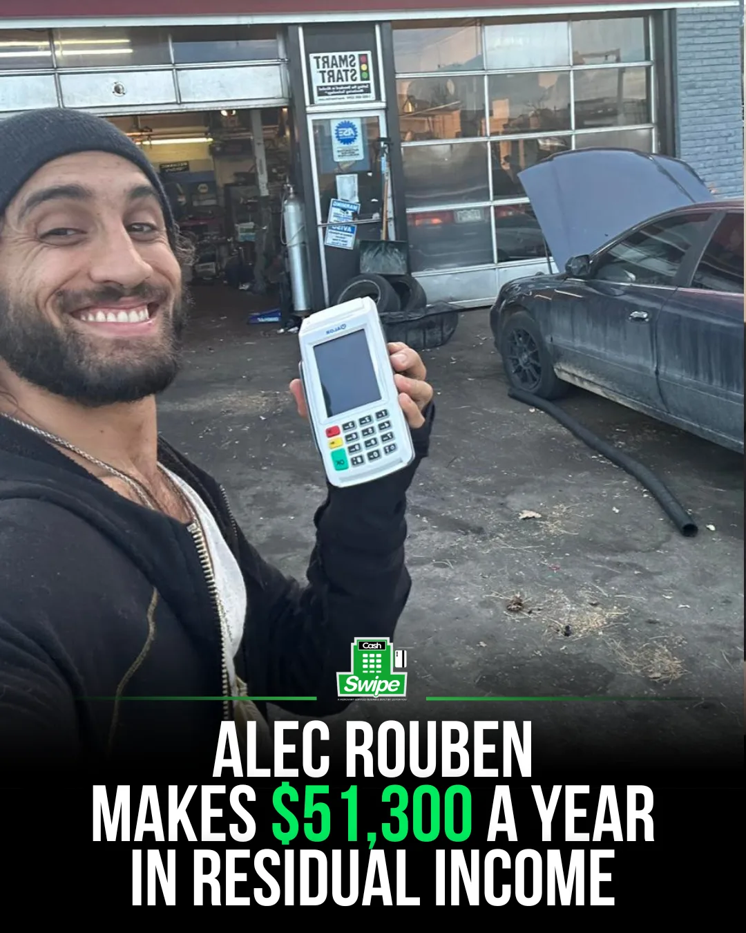 Alec Rouben, Cashswipe operator