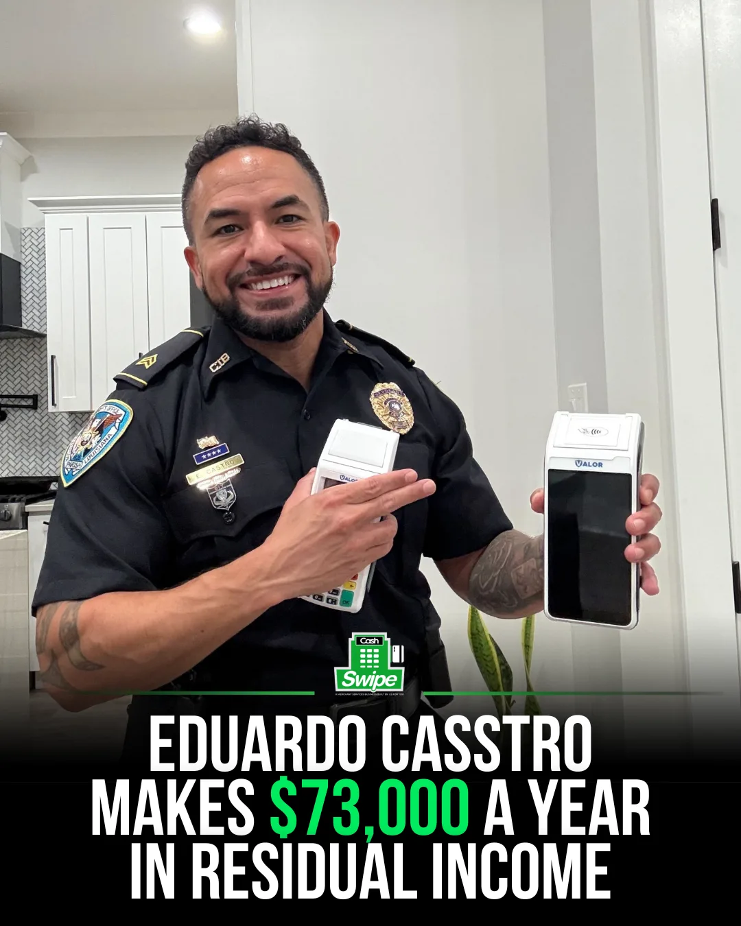 Edgardo Castro, Cashswipe operator